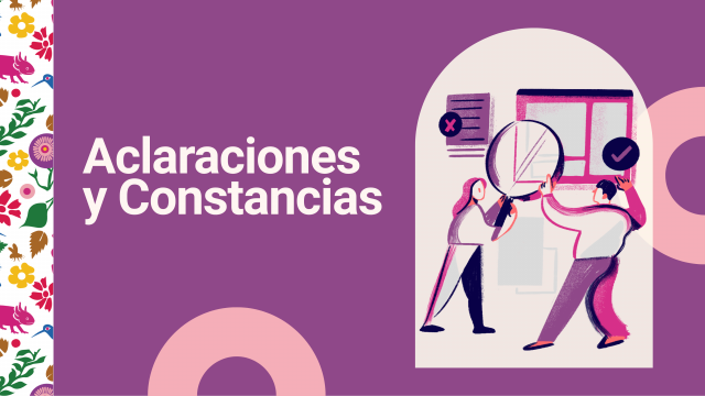 Pagos: Aclaraciones y Constancias